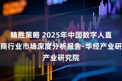 精胜策略 2025年中国数字人直播电商行业市场深度分析报告-华经产业研究院